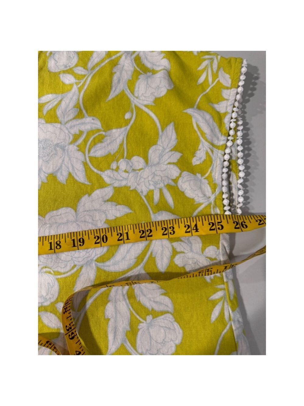 Marc New York Linen Blend Floral Top Yellow White XL - Picture 9 of 12